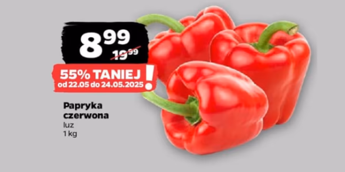 Netto: -55% na paprykę czerwoną