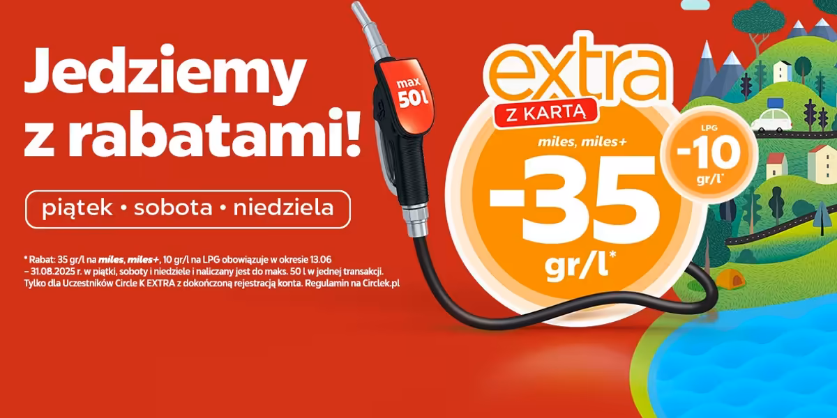 Circle K: Do -35 gr/l na paliwo w Circle K