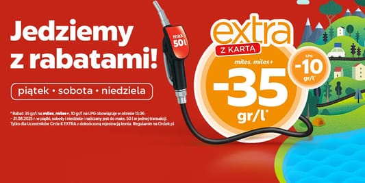 Circle K: Do -35 gr/l na paliwo w Circle K 13.06.2025