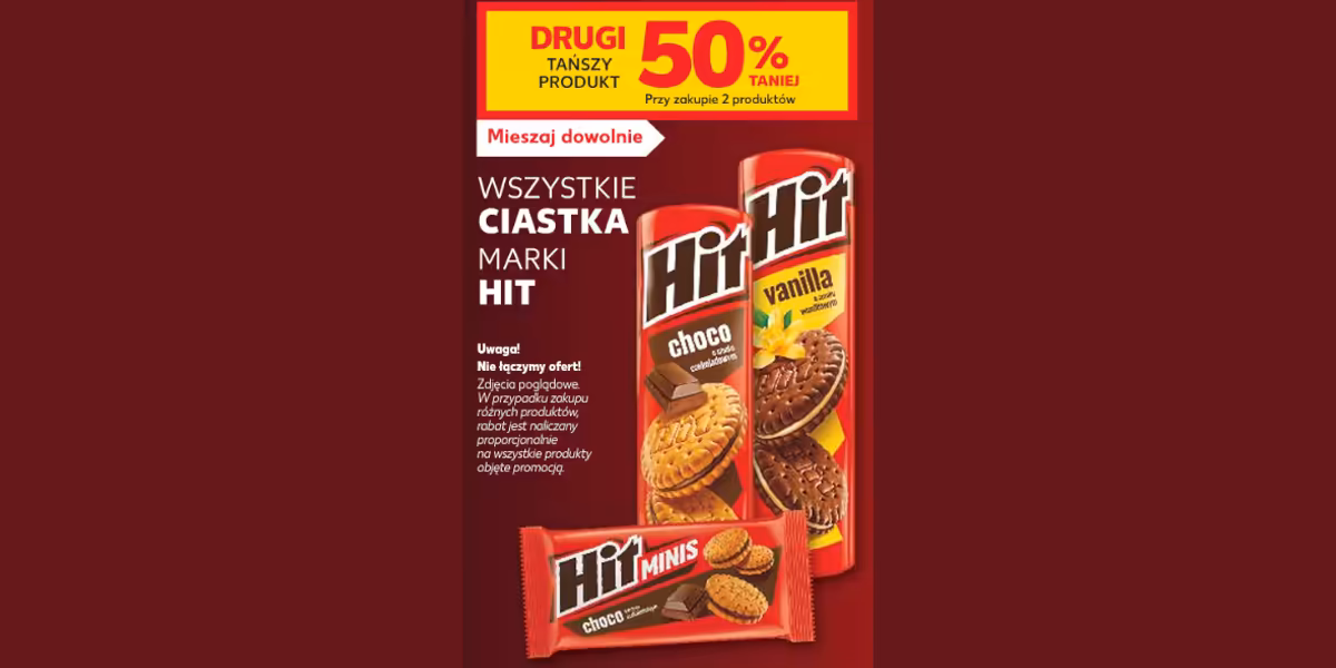 Kaufland: -50% na wszystkie ciastka  HIT
