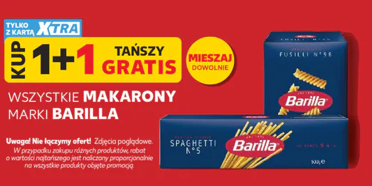 Kaufland: 1+1 GRATIS na makarony BARILLA 03.06.2026