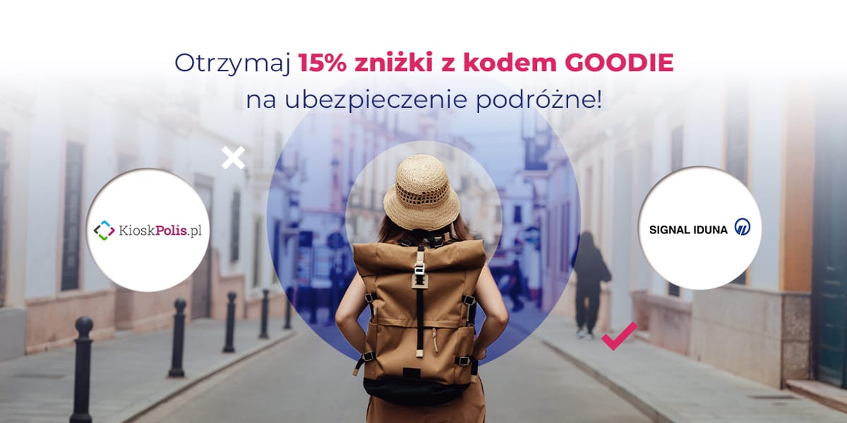 Signal Iduna - KioskPolis.pl: KOD rabatowy -15% na ubezpieczenie podróżne