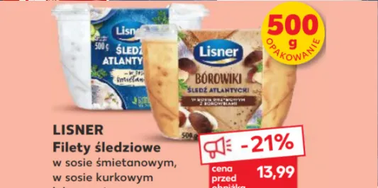 Kaufland: -21% na filety śledziowe Lisner 19.12.2024