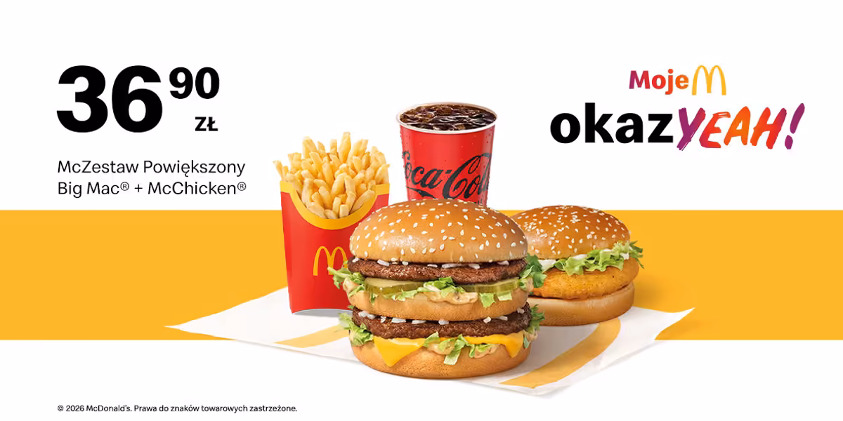 McDonald's: 36,90 zł za McZestaw Powiększony
