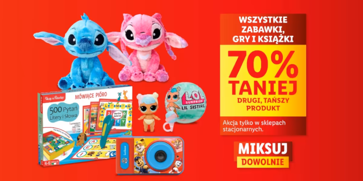 Lidl: -70% na zabawki, gry i książki