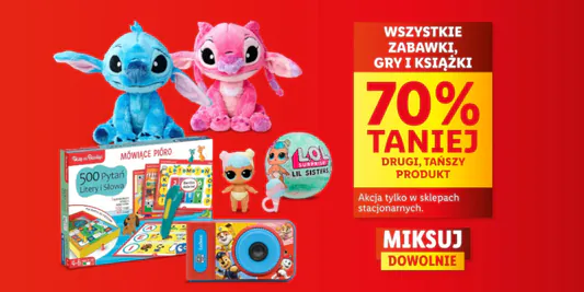 Lidl: -70% na zabawki, gry i książki 29.05.2025