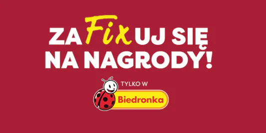 Biedronka: Konkurs "ZaFIXuj się na nagrody" Biedronka 23.09.2026