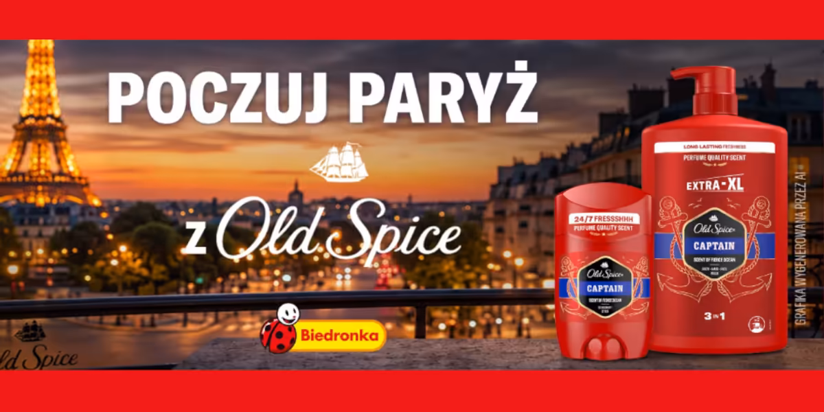 Biedronka: Konkurs Old Spice – wygraj podróż do Paryża