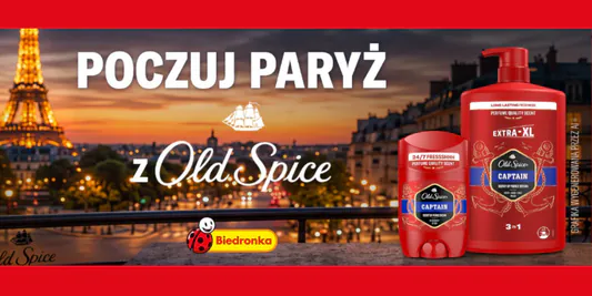 Biedronka: Konkurs Old Spice – wygraj podróż do Paryża 16.10.2026