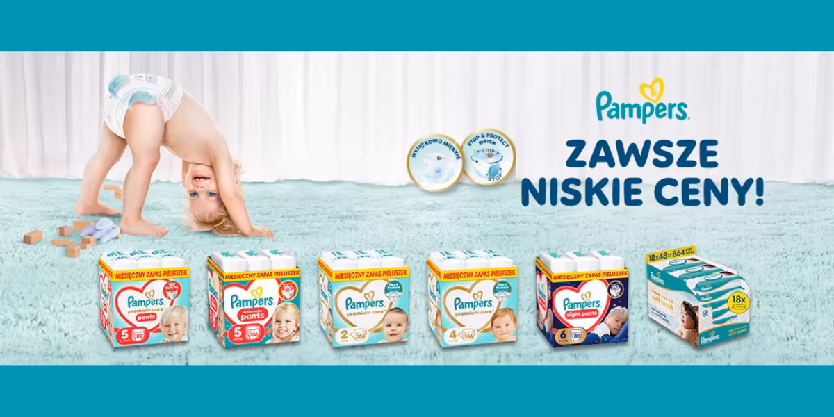 Drogeria Olmed: Produkty Pampers w SUPERCENIE