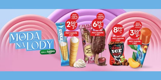 Żabka:  Moda na lody w Żabce 04.06.2025