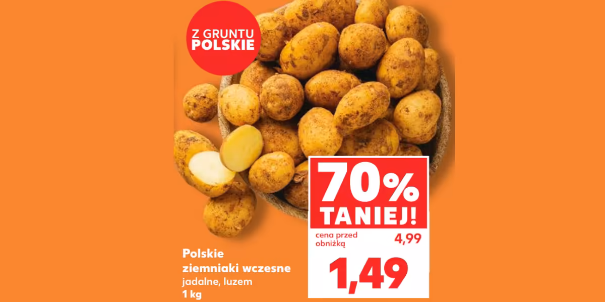 Kaufland: -70% na polskie ziemniaki wczesne na wagę