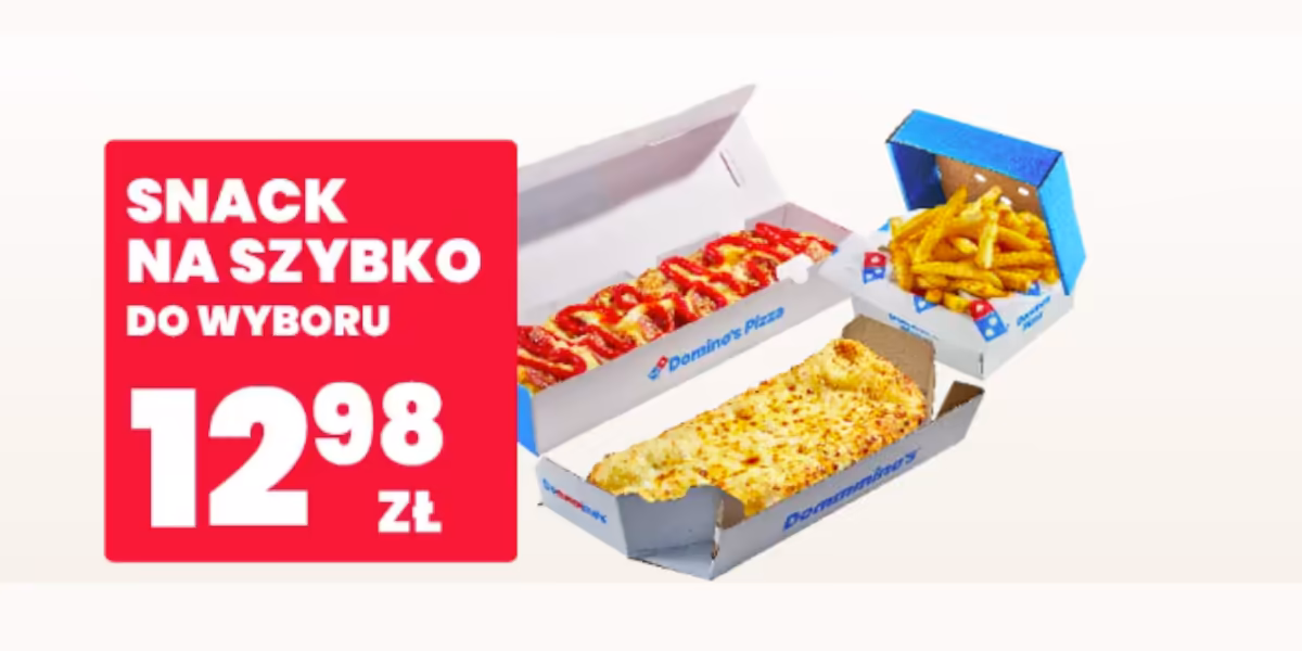Domino's Pizza: 12,98 zł za snack na szybko