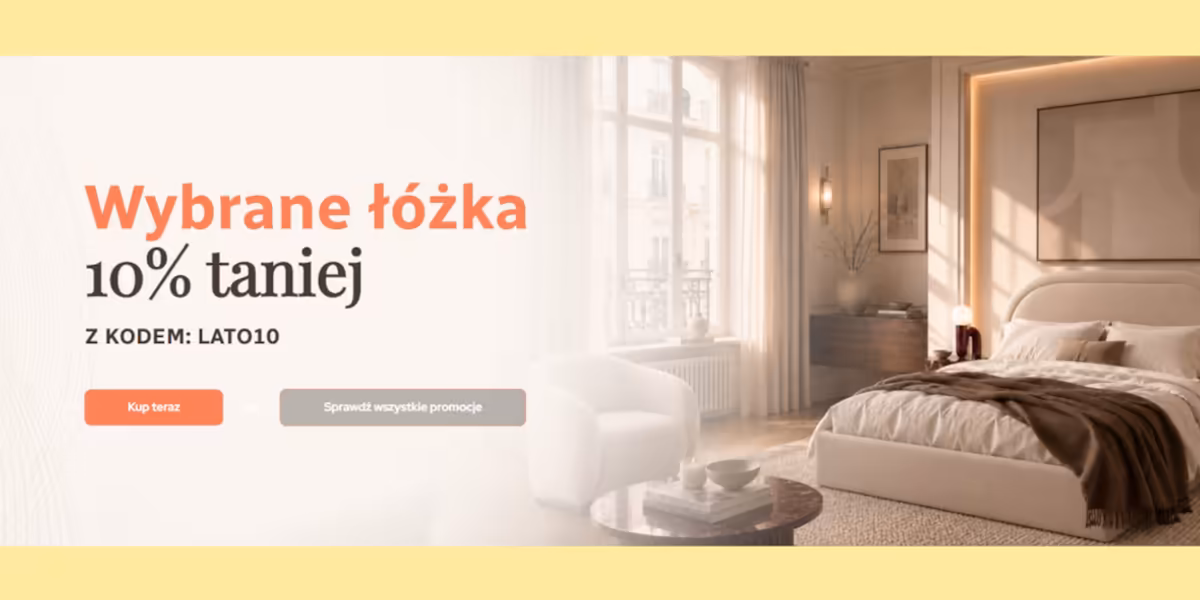 Senpo: KOD rabatowy -10% na wybrane łóżka