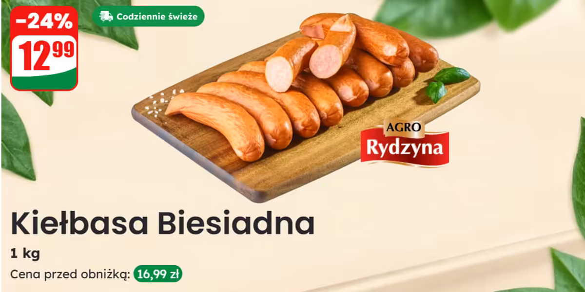 Dino: -24% na Kiełbasę Biesiadną