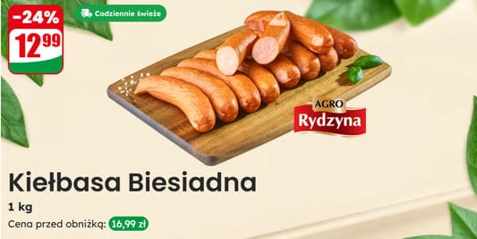 Dino: -24% na Kiełbasę Biesiadną 04.06.2025