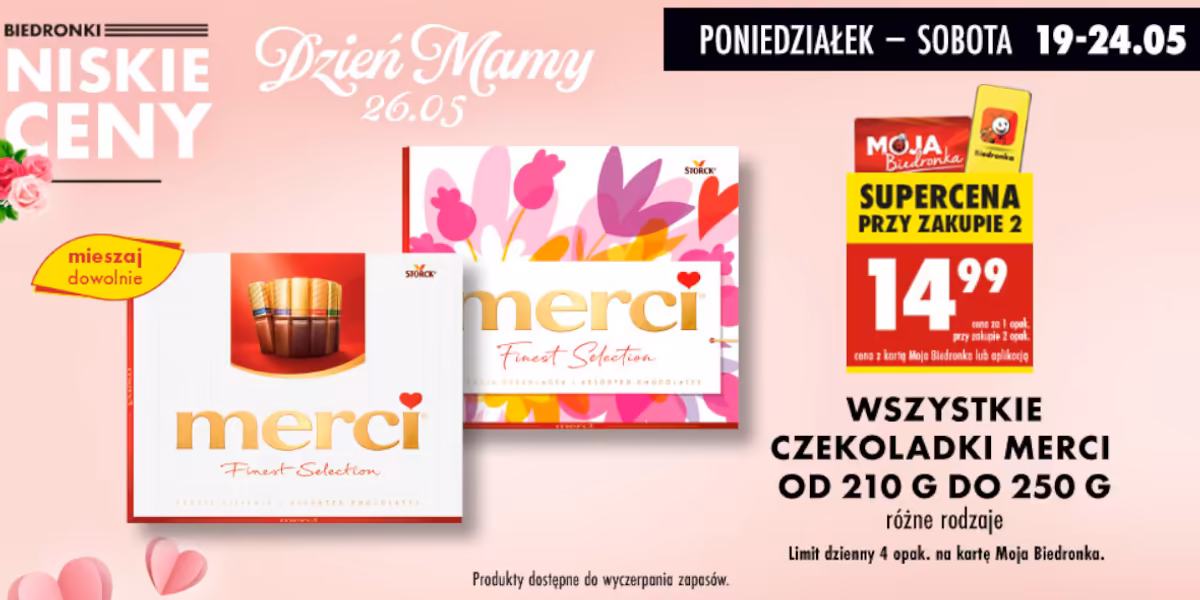 Biedronka: 14,99 zł za czekoladki Merci