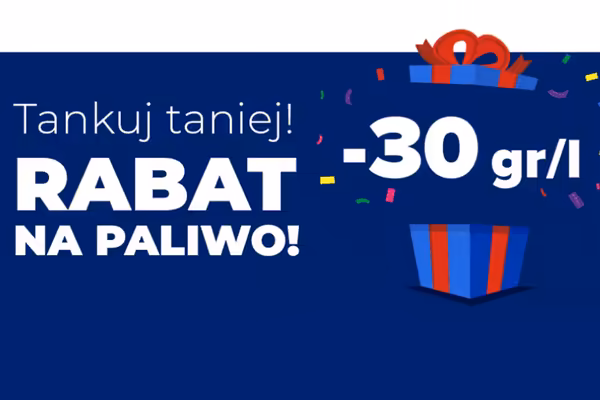 : KOD rabatowy -30 gr/l na paliwo