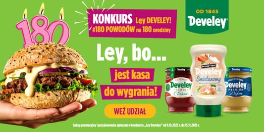 Loterie i Konkursy:  Konkurs Ley Develey 05.10.2025