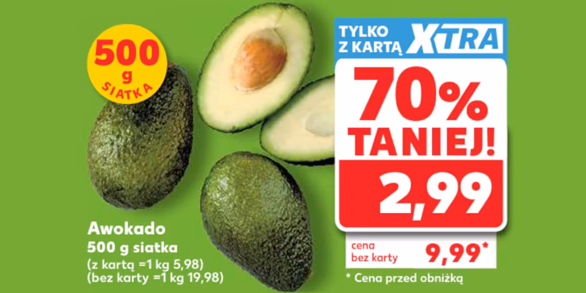 Kaufland: -70% na awokado