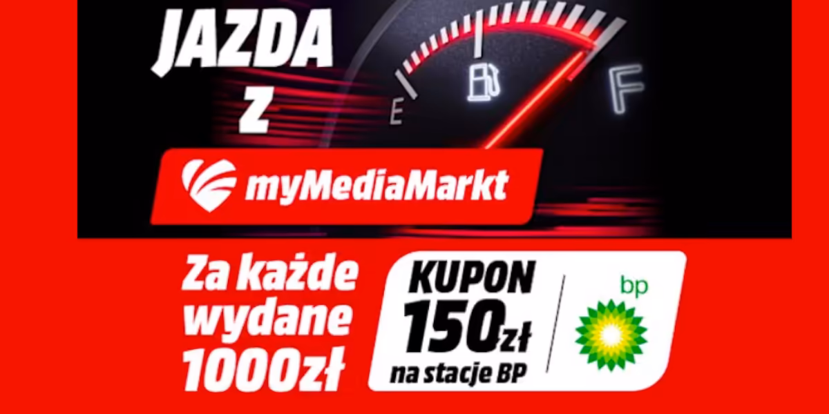 Media Markt: KUPON 150 zł na stacje BP za każde wydane 1000 zł