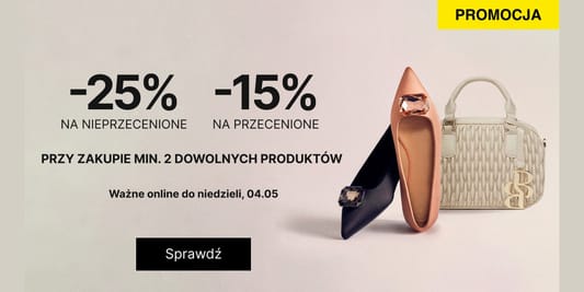 CCC: KOD rabatowy Do -25% przy zakupie min. 2 sztuk 28.04.2025