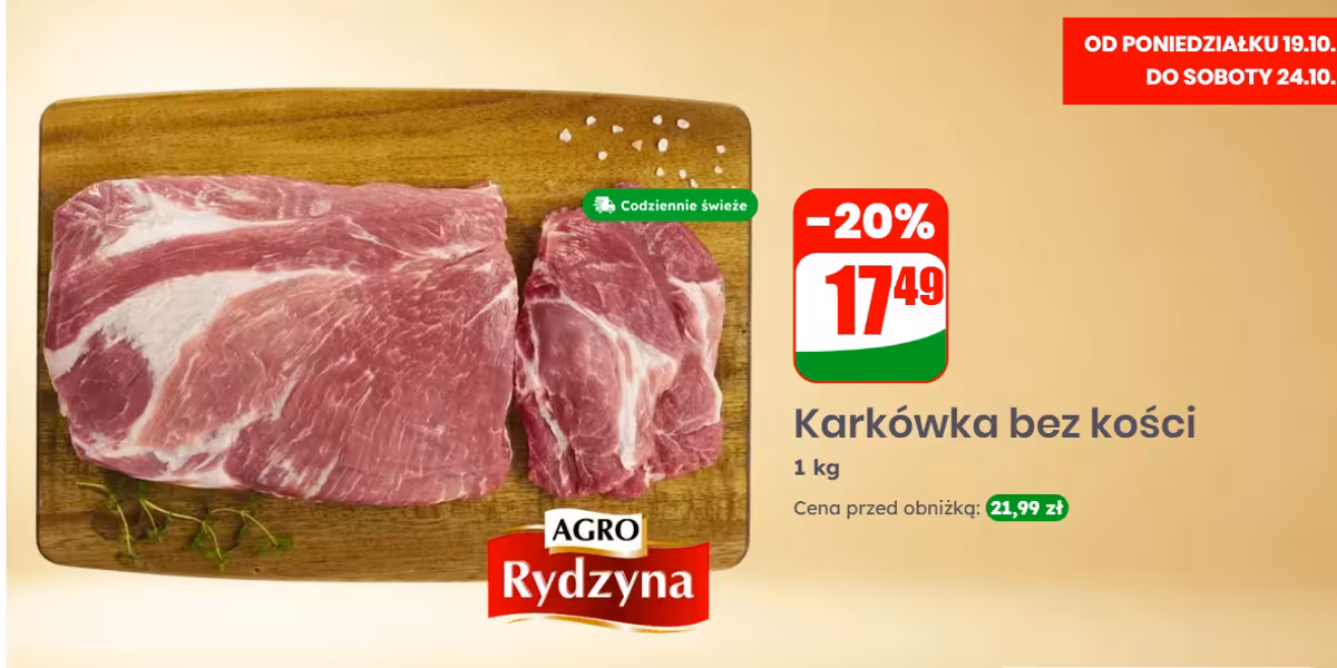 Dino: -20% na karkówkę wieprzową