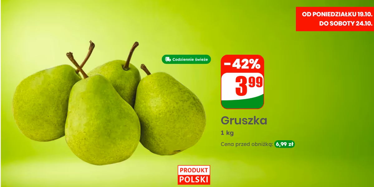 Dino: -42% na gruszki