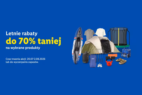 Lidl: ONLINE Do -70% na wybrane produkty