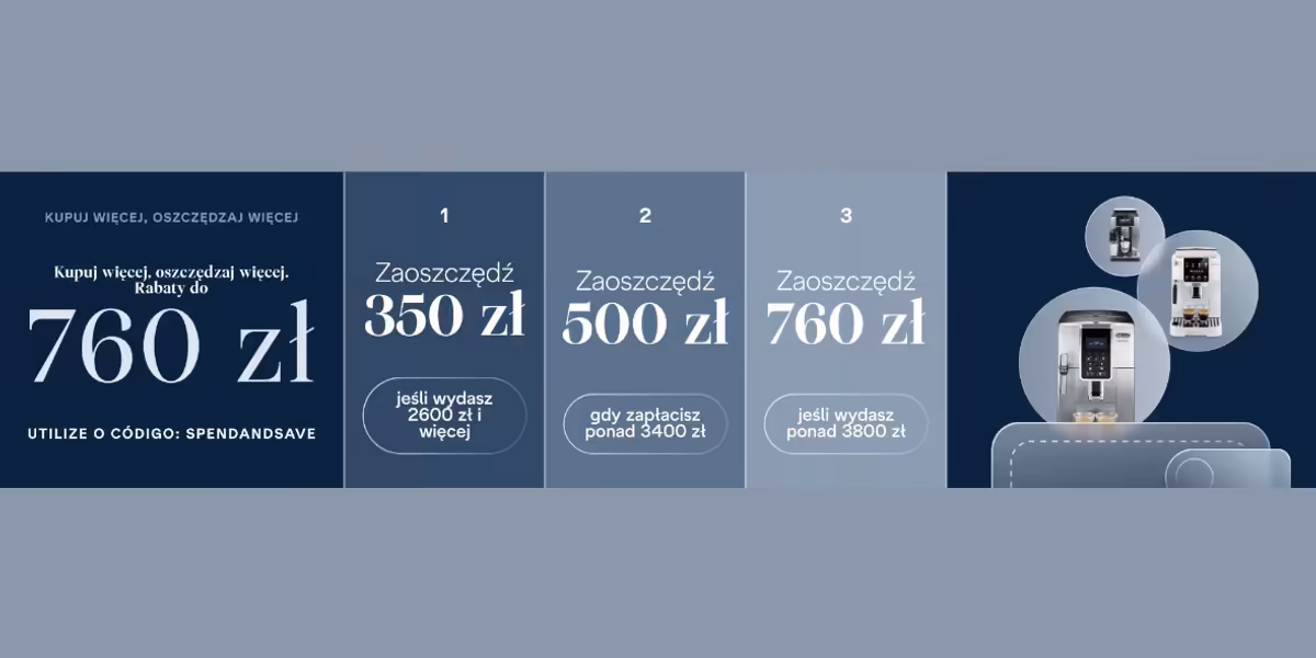 DeLonghi: Kup więcej, zaoszczędź więcej w DeLonghi