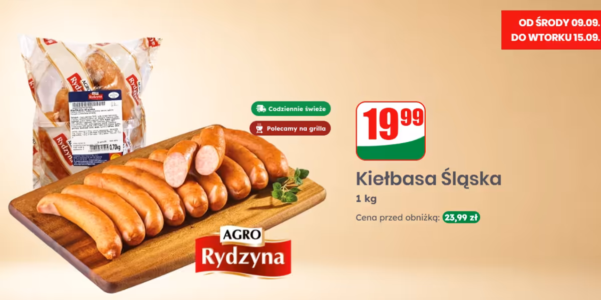 Dino: 19,99 zł/kg za Kiełbasę Śląską