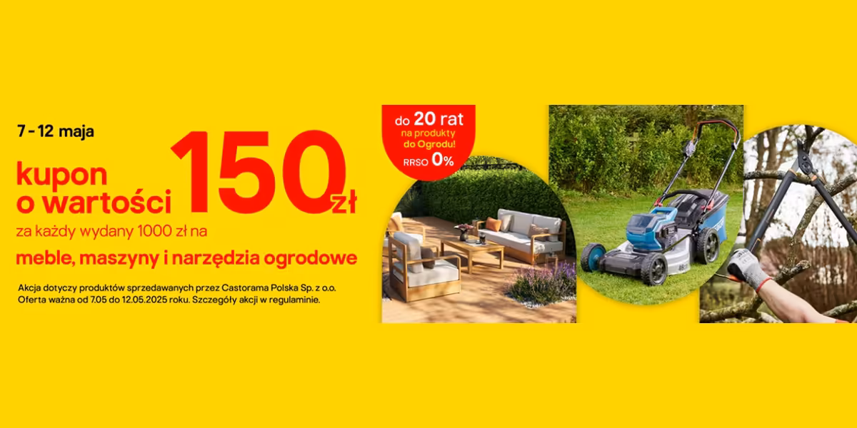 Castorama: Kupon o wartości 150 zł za każdy wydany 1000 zł
