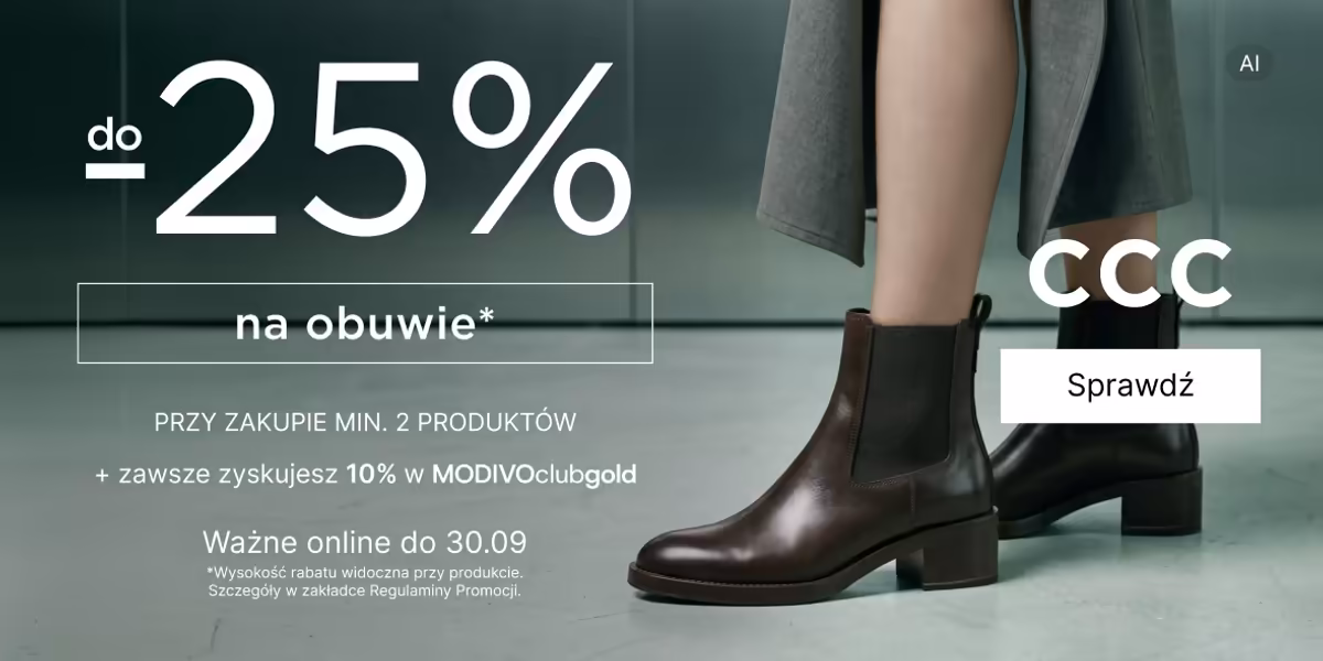 CCC: Do -25% na buty