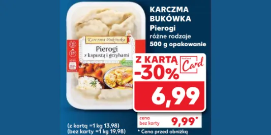 Kaufland: -30% na pierogi Karczma Bukówka 19.12.2024