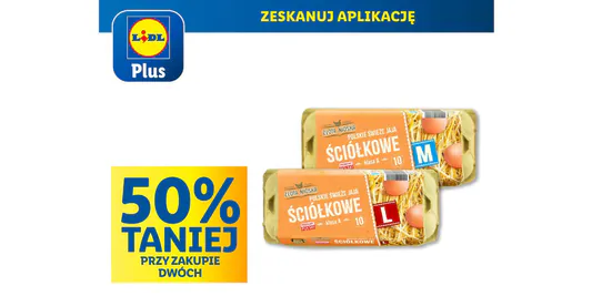 Lidl: KUPON -50% na jaja Złota Nioska 09.05.2025
