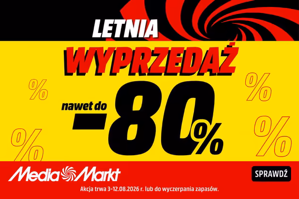 Media Markt: Do -80% na letniej wyprzedaży w Media Markt