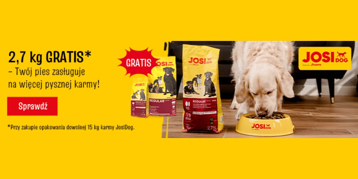 Fera: GRATIS 2,7 kg karmy 10.05.2025