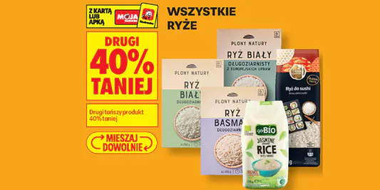 Biedronka: -40% na wszystkie ryże 30.09.2026