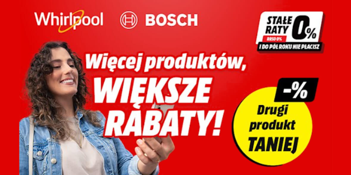 Media Markt: Do -40% na produkty Whirlpool i Bosch 03.06.2025