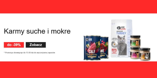 Johndog.pl: Do -39% na karmy suche i mokre 09.05.2025