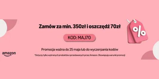 Amazon: KOD rabatowy -70 zł na Twoje zakupy 19.05.2025