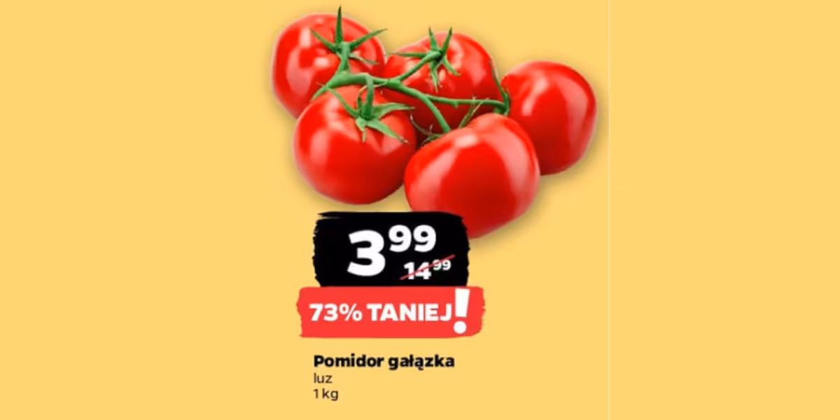 Netto: -73% na pomidory gałązka