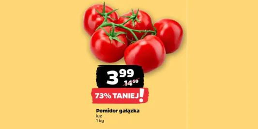 Netto: -73% na pomidory gałązka 26.05.2025