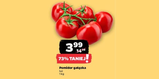 Netto: -73% na pomidory gałązka 26.05.2025