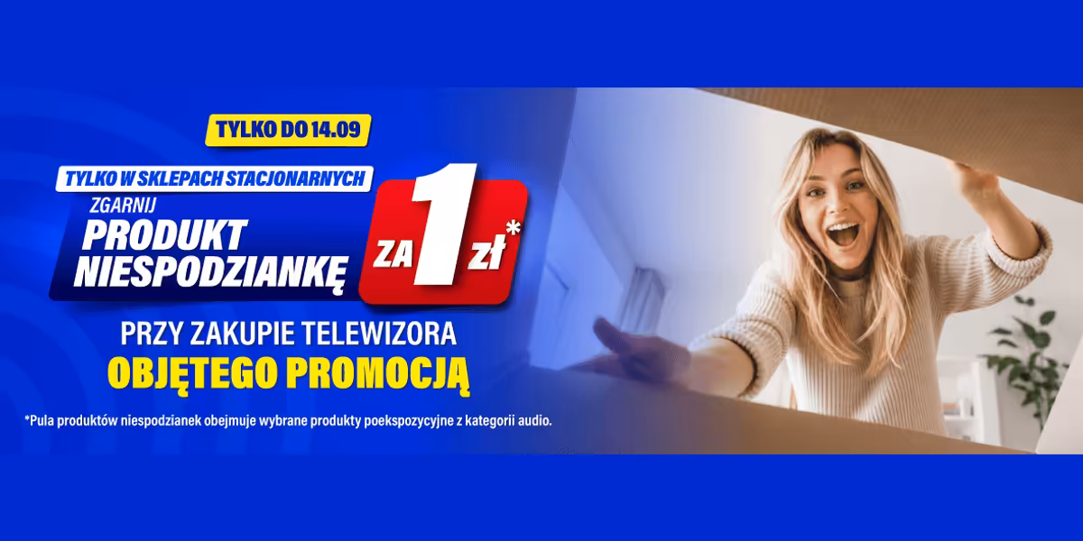 RTV EURO AGD: Produkt za 1 zł