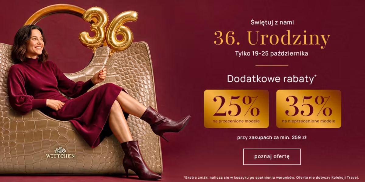 Wittchen: Do -35% ekstra na zakupy w Wittchen