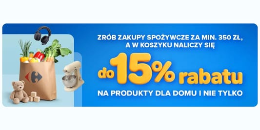 Carrefour: Do -15% na produkty do domu i nie tylko 20.10.2026
