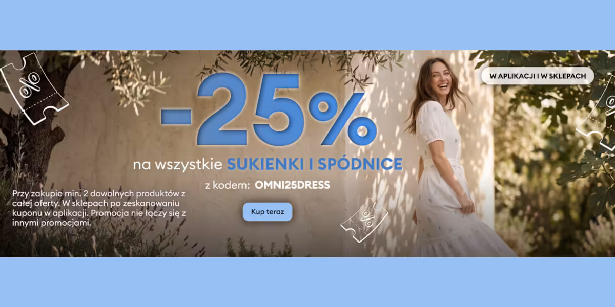 Sinsay: KOD rabatowy -25% na sukienki i spódnice