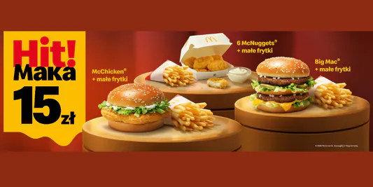 McDonald's: 15 zł za Hit Maka 28.05.2025