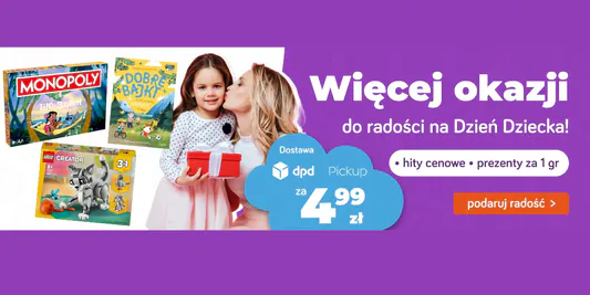 TaniaKsiazka.pl:  Prezent na Dzień Dziecka 08.05.2025